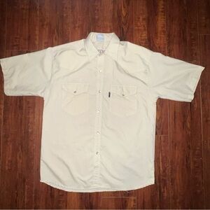 Men's Beige Short Sleeve Shirts Size Large Vientos De Chicago By Scorpion!!